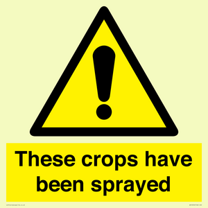 These crops have been sprayed